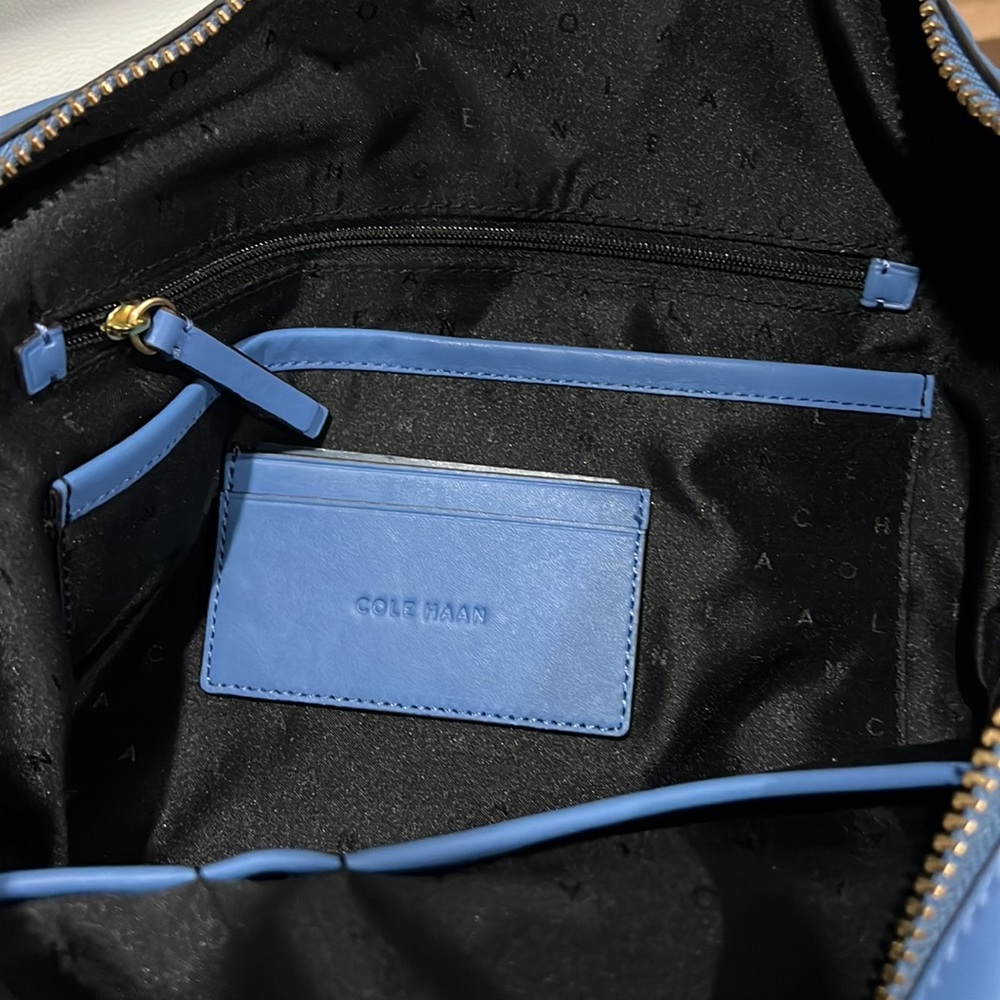 Cole Haan pastel blue hobo leather - Picture 5 of 6